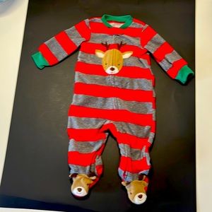 Carters Reindeer Pajamas - 6 mo